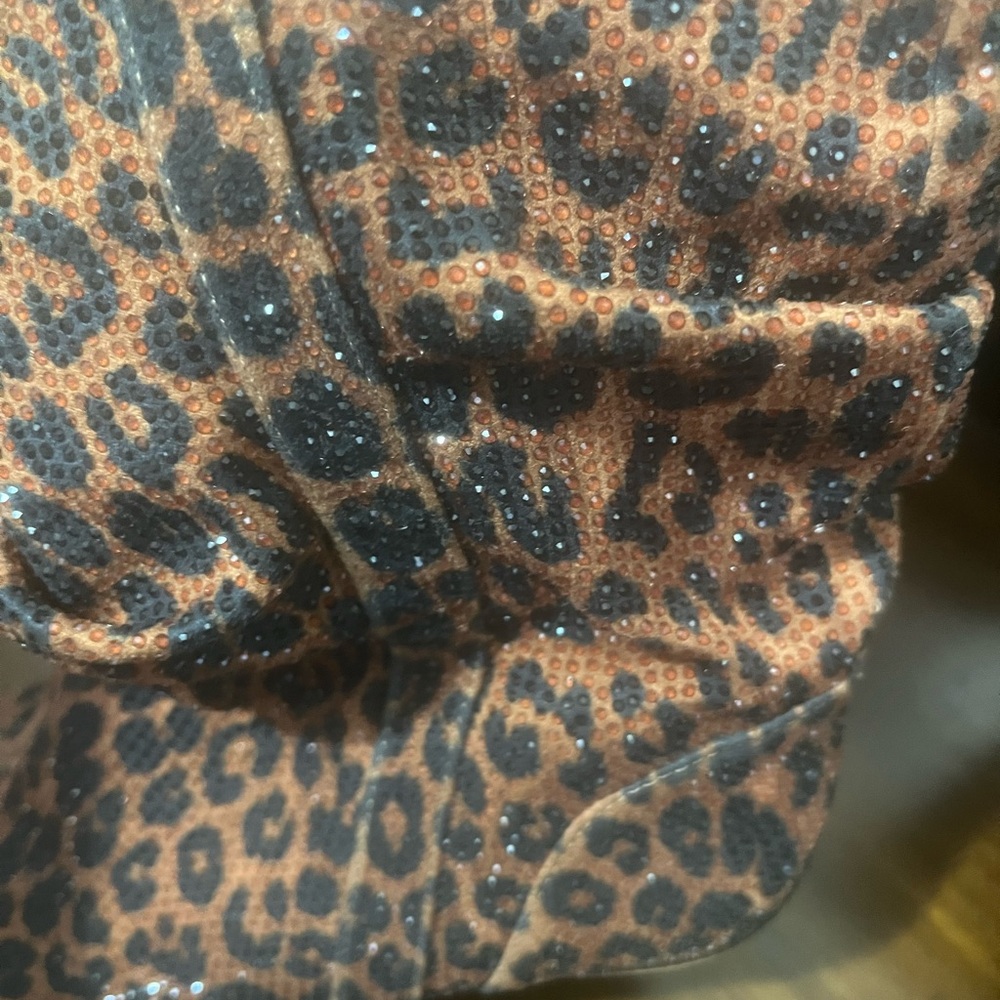 Jessica Simpson Cissely Leopard Print Rhinestone Western Boot BNWOB - Picture 8 of 12